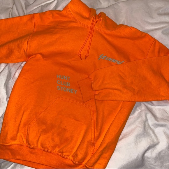 Hunt Club Tops - Post Malone Stoney Big Buck Hunt Club OrangeHoodie